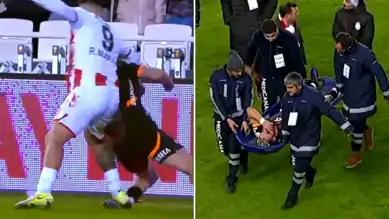 Futbolcu Sedye İle Hastaneye Kaldırıldı!