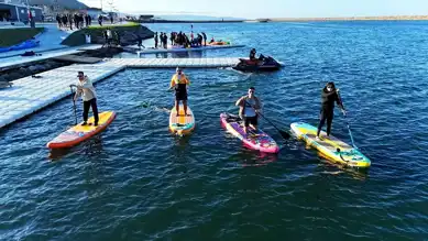 Ordu'da Paramedik Çiftin Stres Giderici Sörfü